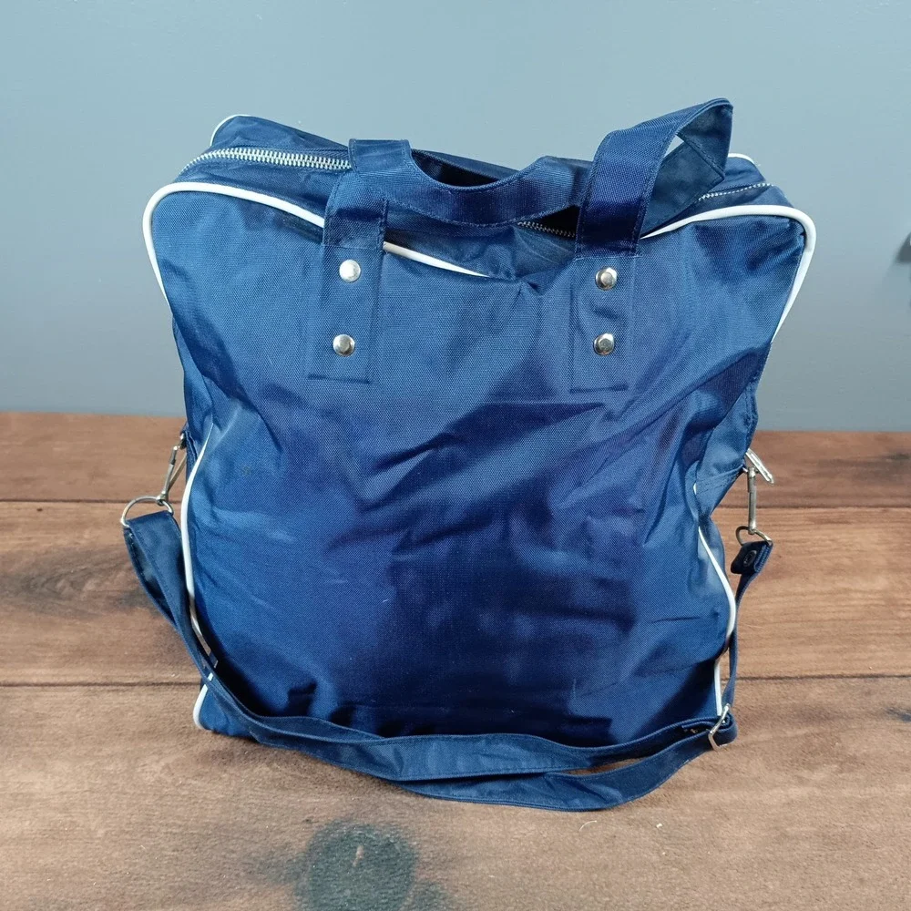 Kintetsu International Travel Bag Unisex Large Navy Blue Good Retro Carry On